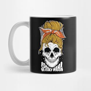 Spooky Mama // Messy Bun Halloween Mom Mug